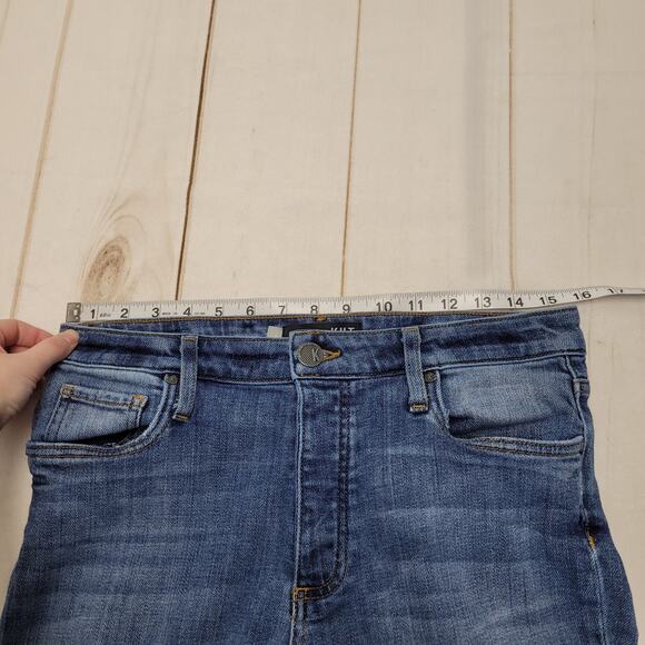 Kut from the Kloth Juliet slouchy boyfriend jeans dark wash distressed - Picture 4 of 9